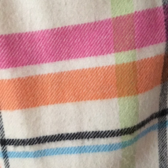 V. Frass CASHMINK cream striped scarf - Picture 2 of 4